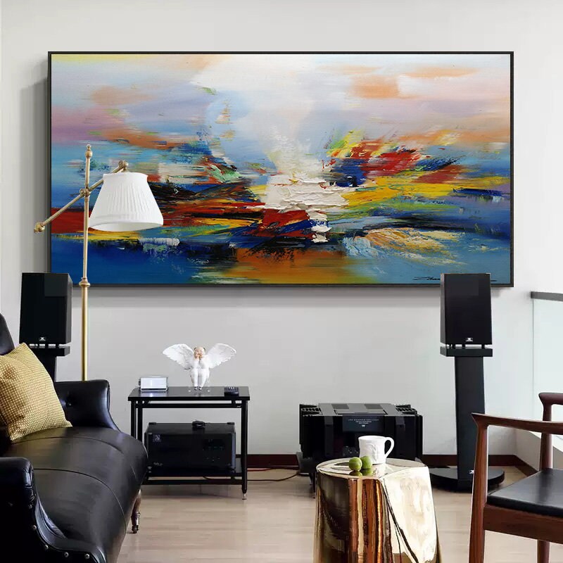 Large Texture Abstract Painting, Modern Abstract Painting, Oil Hand Painting, Office Wall Art, Original Abstract Art, Textured Art Painting
