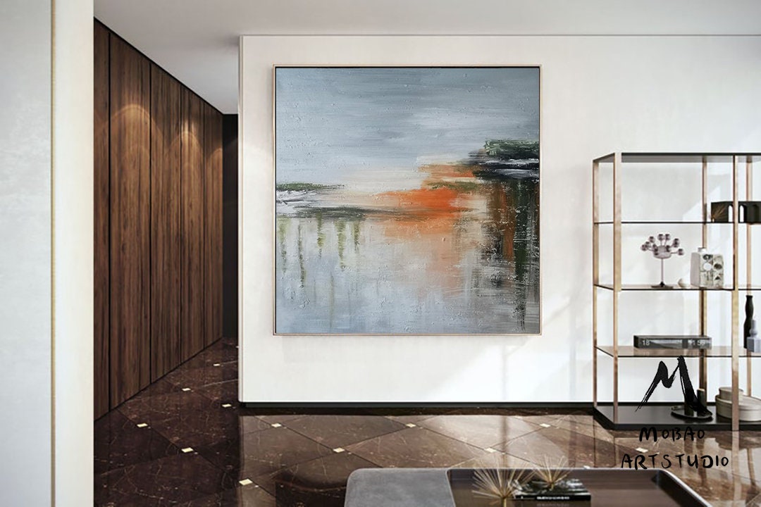 Original Sky Painting,Ocean Painting Original Abstract Painting, Large Wall Art Abstract Painting,Extra Large Wall Art Textured Painting