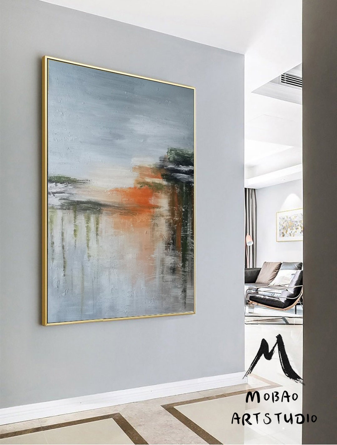 Original Sky Painting,Ocean Painting Original Abstract Painting, Large Wall Art Abstract Painting,Extra Large Wall Art Textured Painting