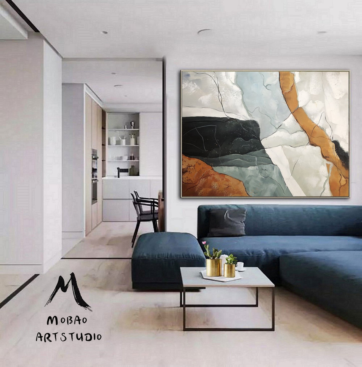 Large Abstract Painting,Beige Painting Gray Painting, Original Minimalist Abstract Painting, Abstract Painting, Large Wall Canvas Painting