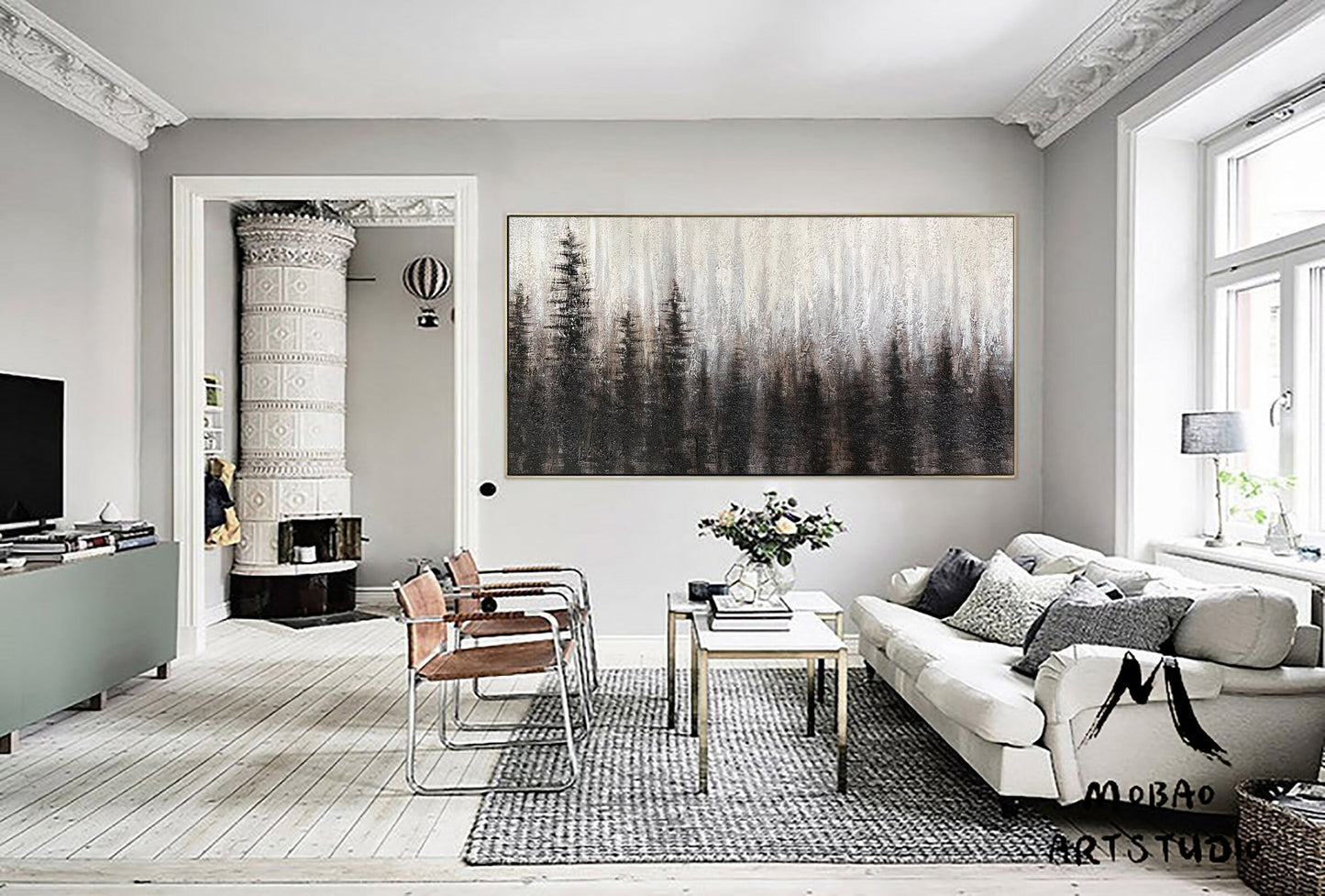 Large Abstract Painting,Beige Painting Gray Painting,Brown Minimalist Abstract Painting,Texture Abstract Painting,Large Wall Canvas Painting