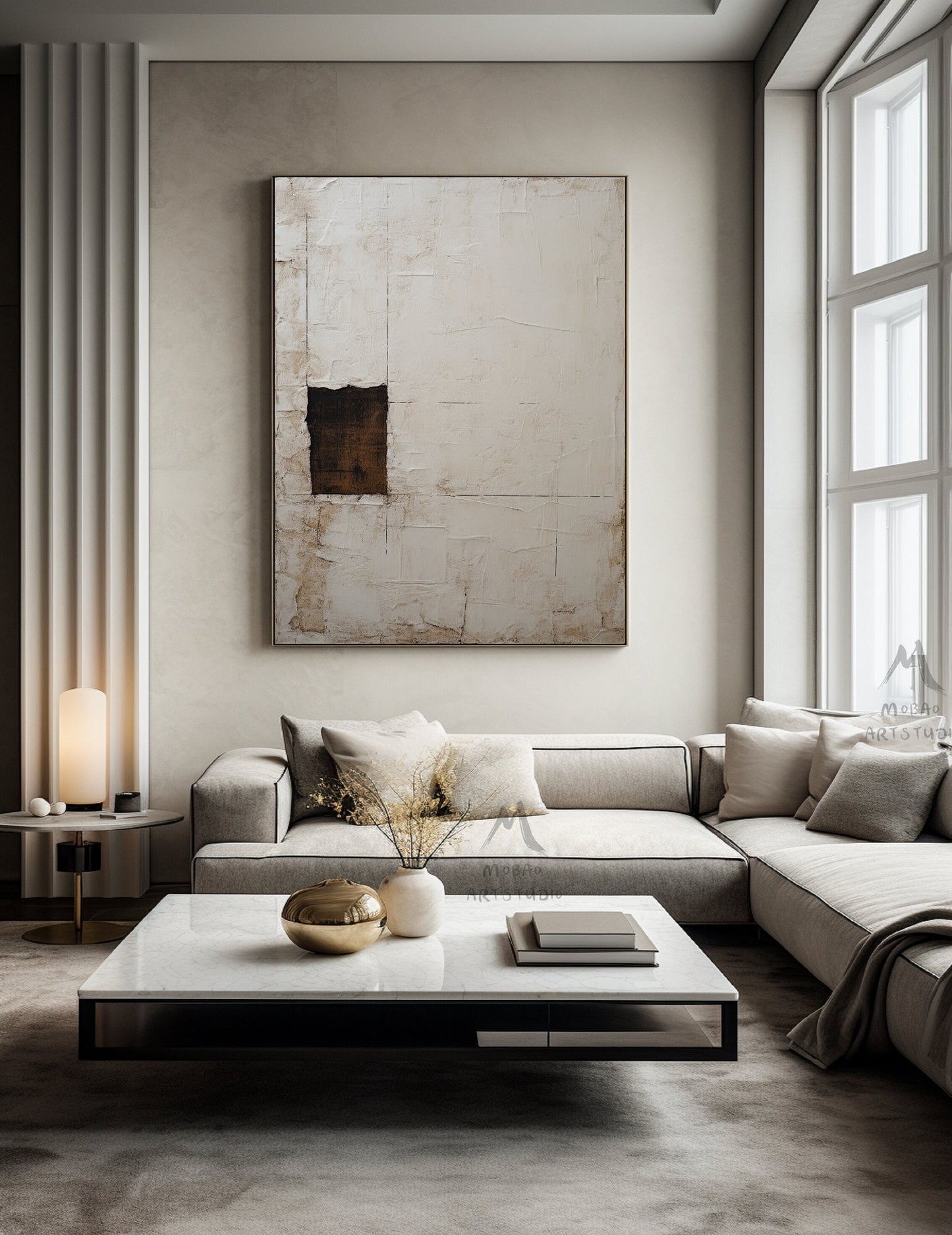 Beige Wall Art Brown Wabi Sabi Wall Art Abstract Art Neutral Wall Art Boho Wall Art Beige Minimalist Painting Large Texture Abstract Art