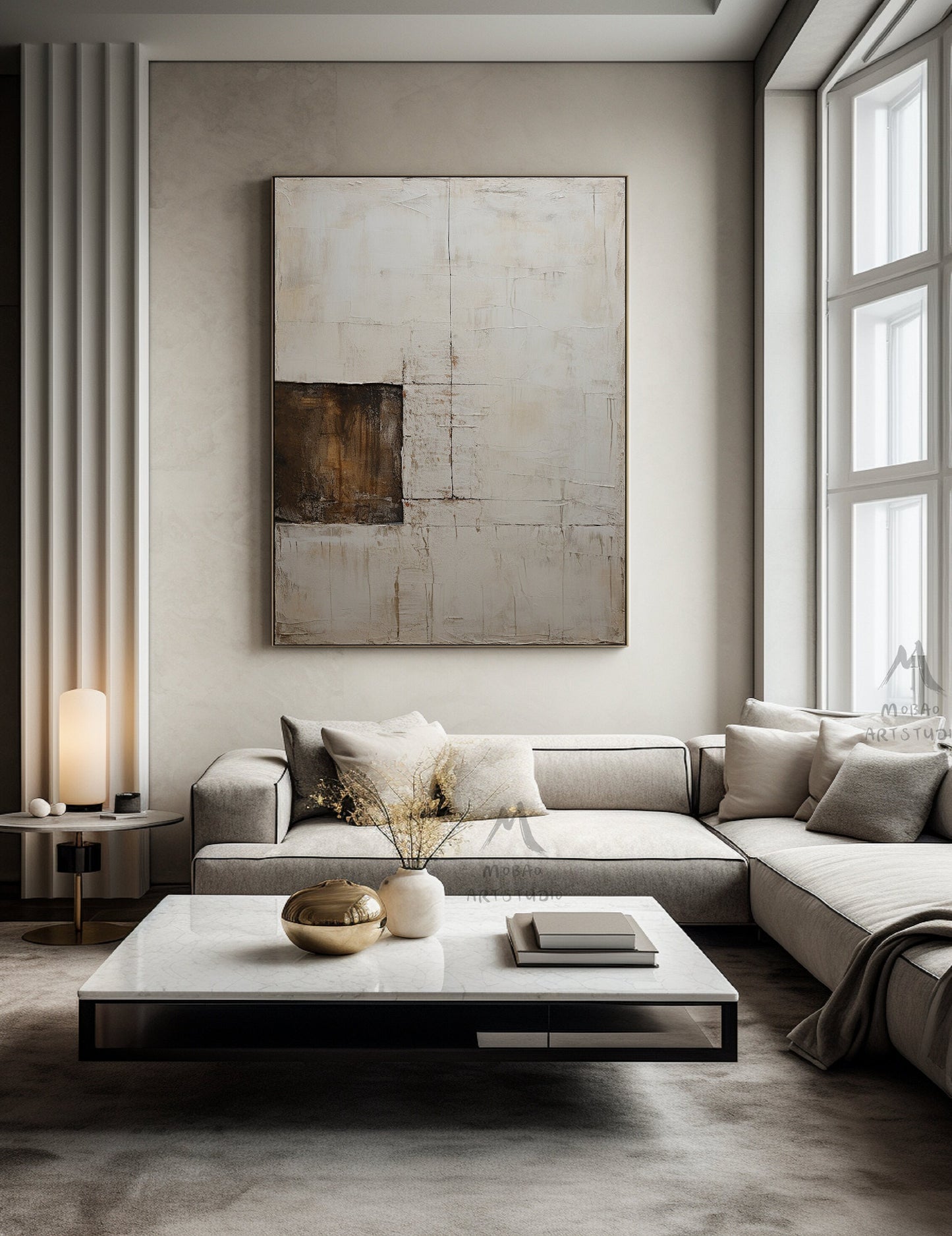 Beige Painting Boho Wall Art Beige Wall Art Wabi Sabi Wall Art Neutral Painting Canvas Wall Art Brown Abstract Art Beige Abstract Painting