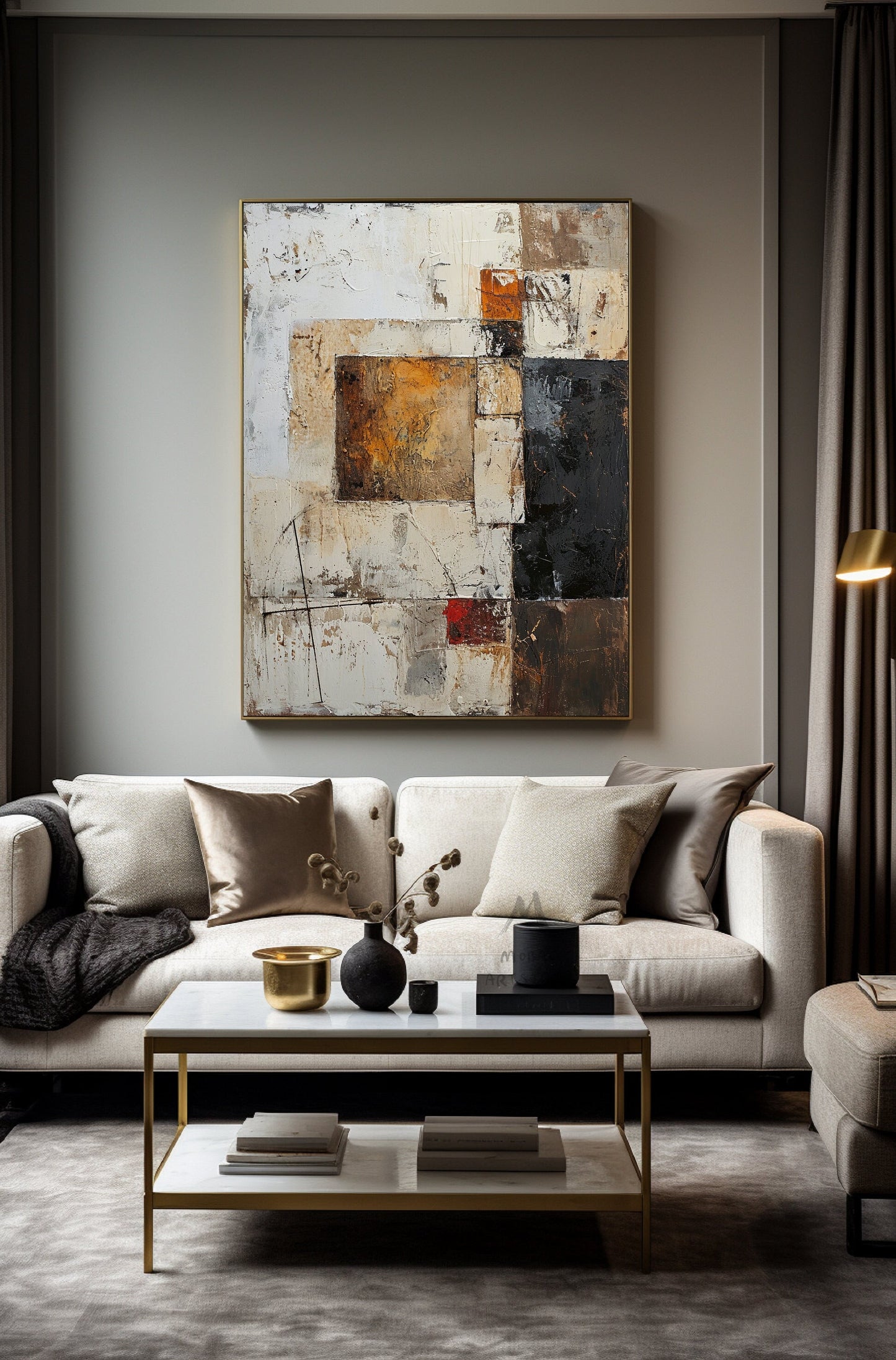 Beige Texture Art Brown Painting White Minimalist Art Wabi Sabi Wall Art Large Texture Painting Gray Abstract Wall Art Beige Canvas Wall Art