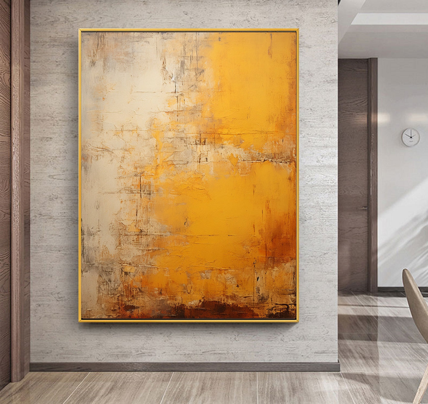 Orange Abstract Wall Art Brown Canvas Wall Art Orange Minimalist Art Orange Texture Art Beige Wall Art Orange Abstract Art Brown Modern Art