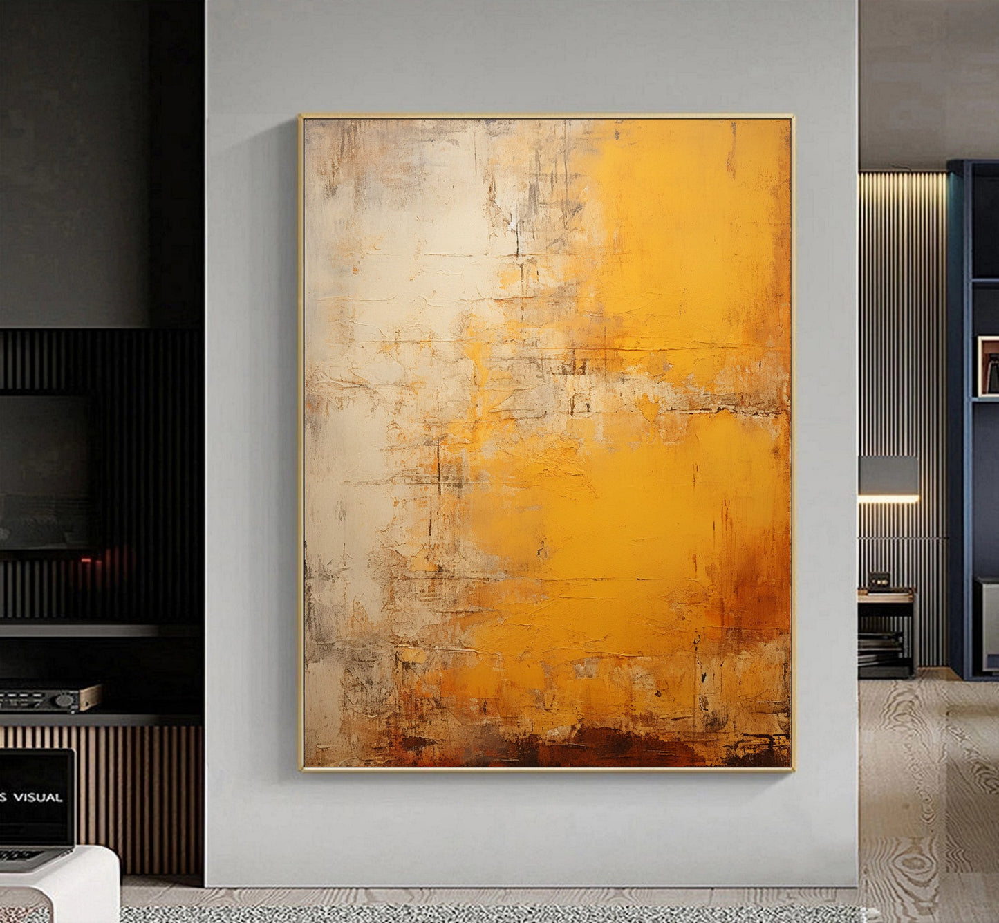 Orange Abstract Wall Art Brown Canvas Wall Art Orange Minimalist Art Orange Texture Art Beige Wall Art Orange Abstract Art Brown Modern Art