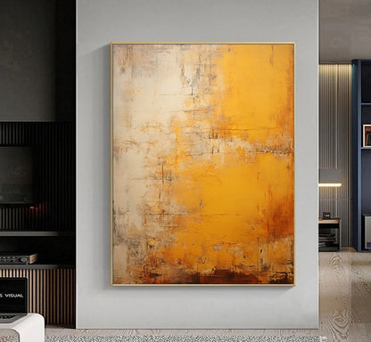 Orange Abstract Wall Art Brown Canvas Wall Art Orange Minimalist Art Orange Texture Art Beige Wall Art Orange Abstract Art Brown Modern Art