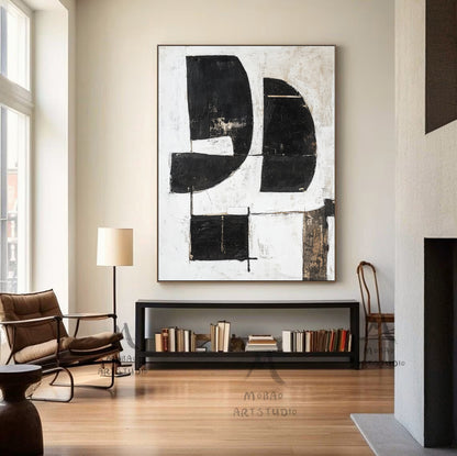 Orange Wall Art Wabi Sabi Wall Art Beige Painting Boho Wall Art Neutral Abstract Wall Art Orange Abstract Art Black Abstract Painting