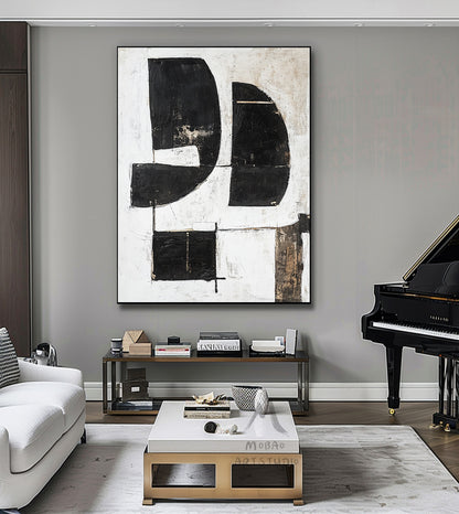 Orange Wall Art Wabi Sabi Wall Art Beige Painting Boho Wall Art Neutral Abstract Wall Art Orange Abstract Art Black Abstract Painting