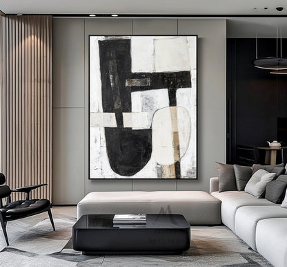 Orange Wall Art Wabi Sabi Wall Art Beige Painting Boho Wall Art Neutral Abstract Wall Art Orange Abstract Art Black Abstract Painting