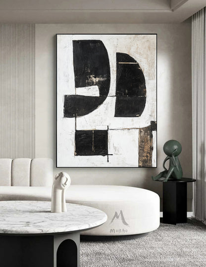 Orange Wall Art Wabi Sabi Wall Art Beige Painting Boho Wall Art Neutral Abstract Wall Art Orange Abstract Art Black Abstract Painting