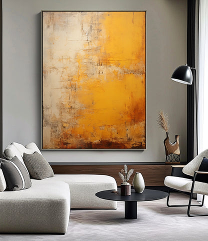 Orange Abstract Wall Art Brown Canvas Wall Art Orange Minimalist Art Orange Texture Art Beige Wall Art Orange Abstract Art Brown Modern Art
